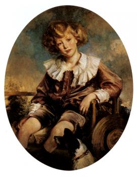 雅尅 埃米爾 佈蘭奇 Portrait Of Antonin De Mun As A Young Boy